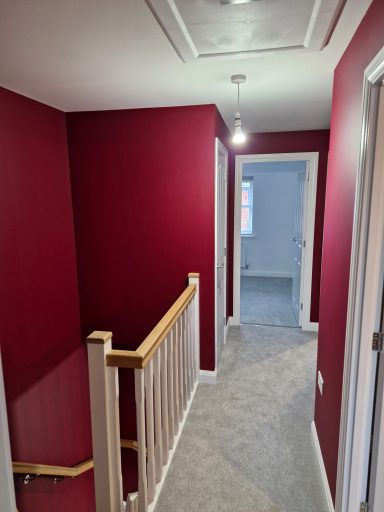Interior walls — bold colours — artex removal project in Didcot (near Wantage), Oxfordshire