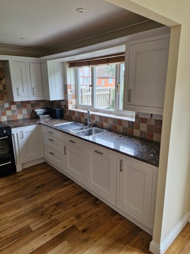 Kitchen cupboards refreshed — plastering project in Bulford (near Salisbury), Wiltshire